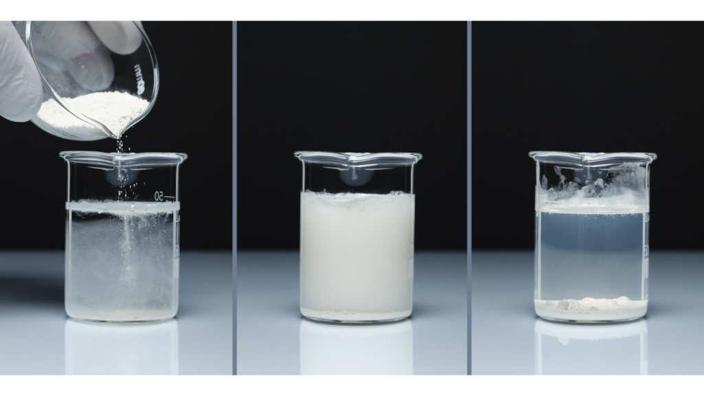 persona haciendo mezclas de Tabla de compatibilidad de productos fitosanitarios